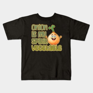 Onion is My Spirit Vegetable Kids T-Shirt